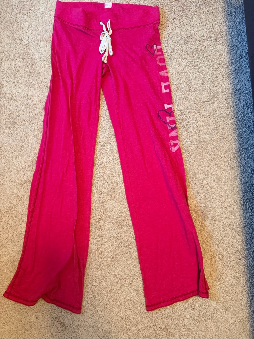 Victoria's Secret Hot Pink Girls' Pajama Bottoms with Drawstring